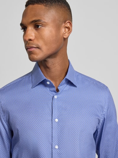 SEIDENSTICKER Slim fit zakelijk overhemd van katoen met kentkraag Wit - 3