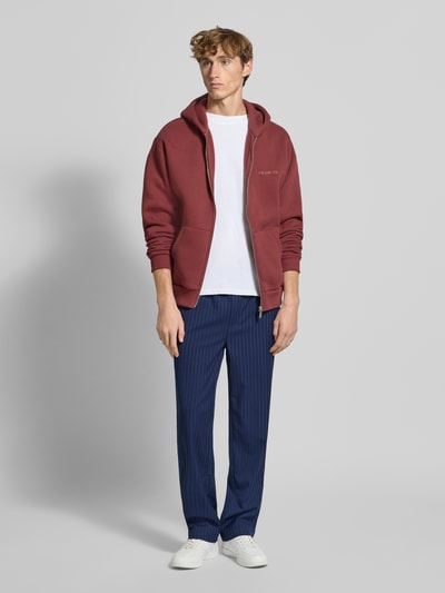 Pegador Spodnie materiałowe z elastycznym pasem model ‘Pikal’ Granatowy 1