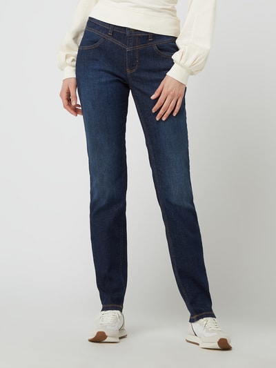 MAC Slim fit jeans met stretch, model 'Dream' Blauw - 4