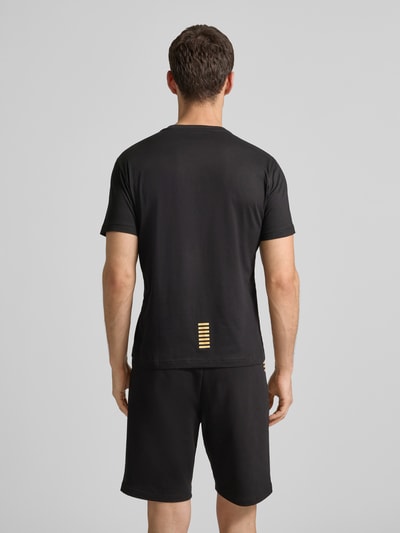 EA7 Emporio Armani T-shirt met labelprint Zwart - 5