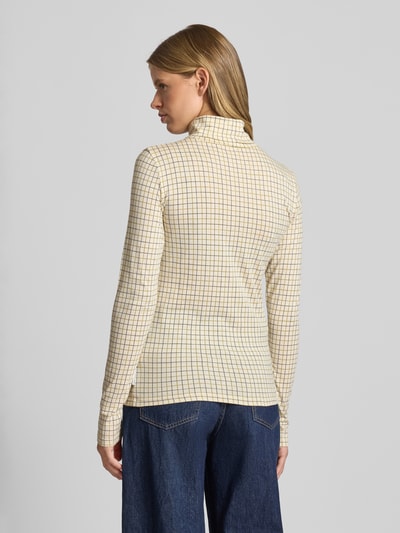 Marc O'Polo Denim Slim fit shirt met lange mouwen van een mix van katoen en modal Offwhite - 5