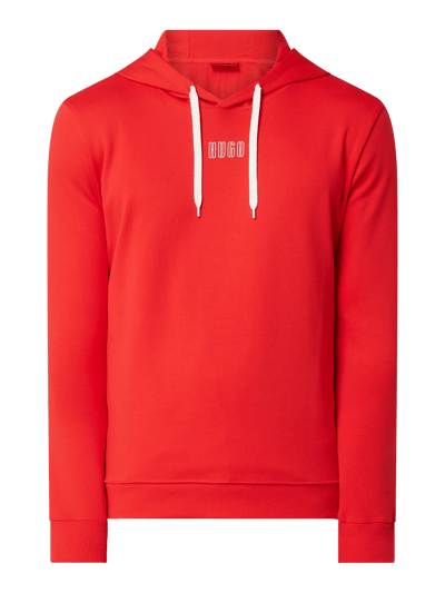 HUGO Hoodie mit Logo-Prints Modell 'Dondy' Rot 2