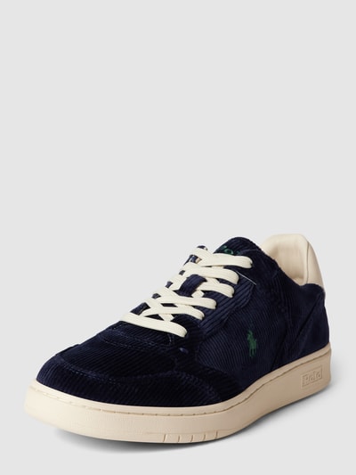 Polo Ralph Lauren Sneaker mit Leder-Anteil in Ripp-Optik Marine 2