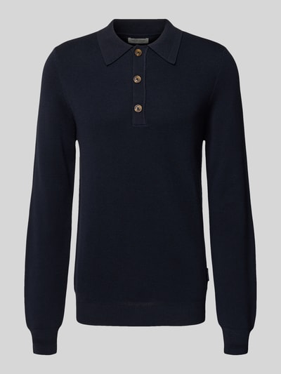 Casual Friday Strickpullover mit Polokragen Modell 'ABEL' Dunkelblau 2