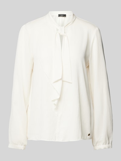 Marc Cain Strikblouse met labelapplicatie Offwhite - 2