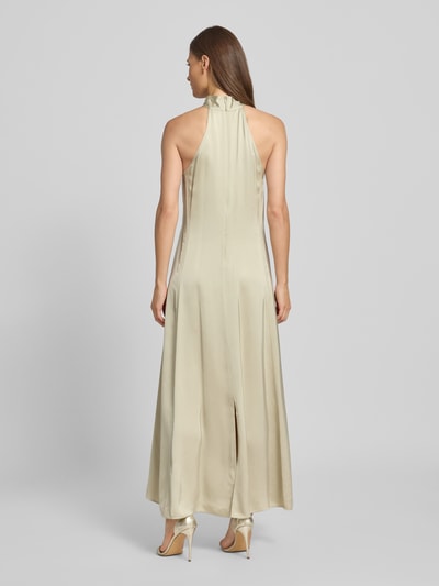 Samsøe Samsøe Maxikleid aus Viskose mit Stehkragen Hellgrau 5