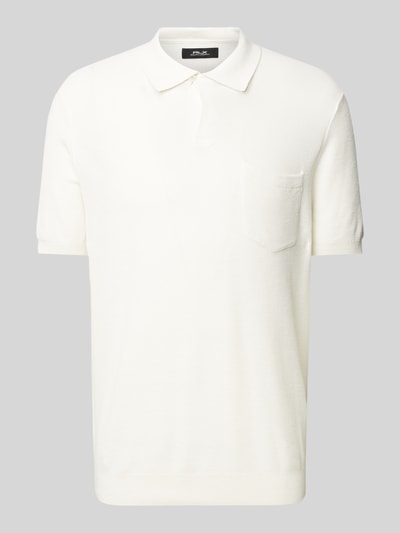 Polo Ralph Lauren Slim Fit Poloshirt mit Kentkragen Weiss 1