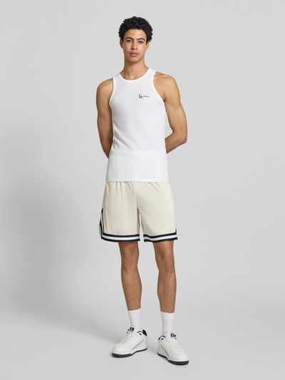 Karl Kani Regular Fit Shorts mit elastischem Bund Offwhite 1