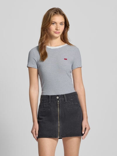 Levi's® T-Shirt mit Label-Patch und Rundhalsausschnitt Weiss 4
