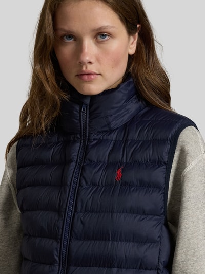 Polo Ralph Lauren Kamizelka pikowana o kroju regular fit z wyhaftowanym logo Granatowy 6