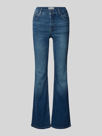 Angels Flared jeans in used-look, model 'LENI' Blauw - 2