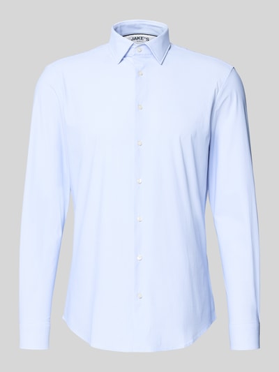 Jake*s Slim Fit Business-Hemd mit Kentkragen Bleu 2