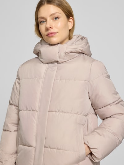 Vila Gewatteerd jack met capuchon, model 'ILJA' Zilver - 3