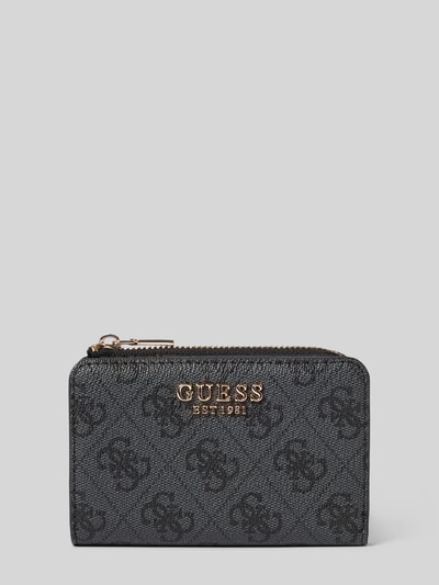 GUESS Portemonnee met logo-applicatie model 'Laurel' Antraciet - 1