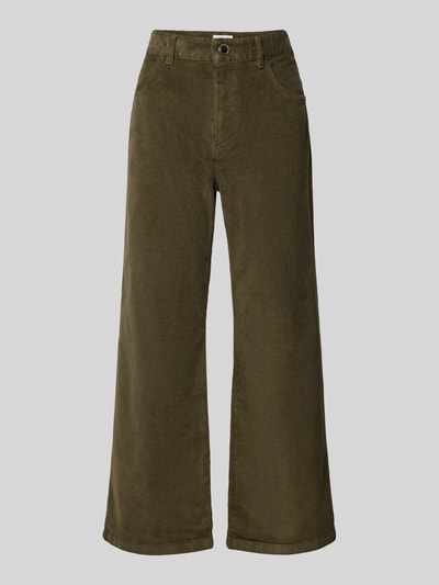 s.Oliver RED LABEL Wide Leg Cordhose mit Gürtelschlaufen Khaki 2