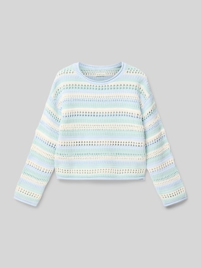 Tom Tailor Cropped Fit Strickpullover aus Baumwolle Mint 1