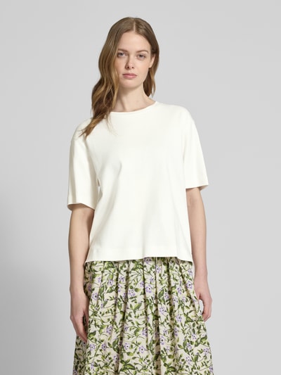 Weekend Max Mara T-Shirt mit verlängertem Rückenteil Modell 'MULTID' Weiss 4