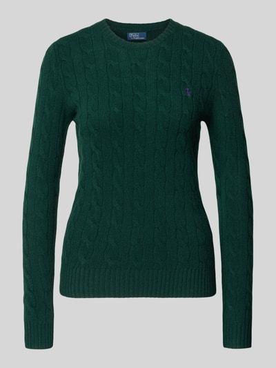 Polo Ralph Lauren Gebreide pullover van een mix van wol en kasjmier, model 'JULIANNA' Groen - 2
