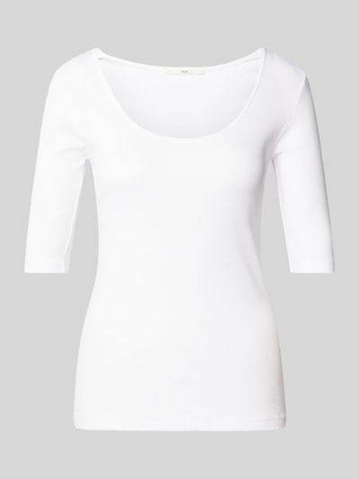 Lanius T-Shirt in Ripp-Optik Weiss 2