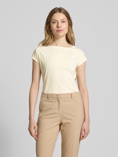 Lauren Ralph Lauren T-Shirt mit Motiv-Stitching Modell 'GRIETA' Offwhite 4