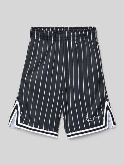 KARL KANI Loose Fit Shorts mit Label-Stitching Black 1