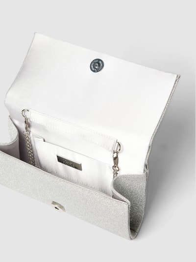 Jake*s Cocktail Kuvert-Clutch mit Strasssteinbesatz Silber 5