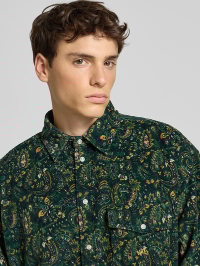 BLKVIS Vrijetijdsoverhemd met kentkraag Donkergroen - 3