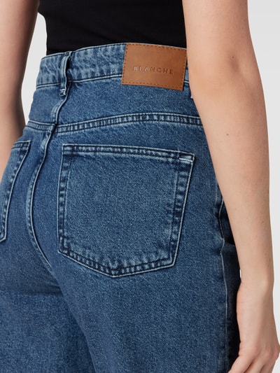 Blanche Jeans mit Label-Patch Modell 'AVELON' Jeansblau 3