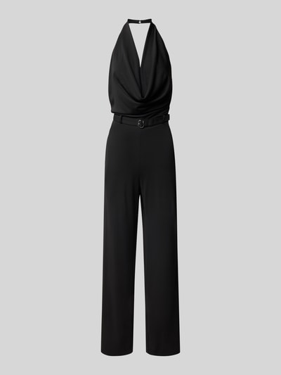 HUGO Jumpsuit mit Wasserfall-Ausschnitt Modell 'Kafesa' Black 2