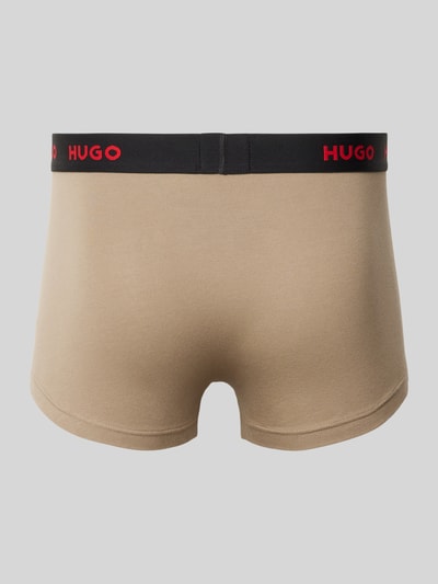 HUGO Trunks mit elastischem Label-Bund im 3er-Pack Rot 3