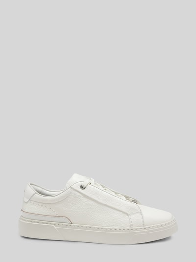 BOSS Low Top Sneaker aus echtem Leder Weiss 5