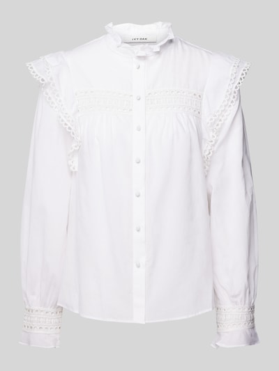 Ivy Oak Blouse met opstaande kraag, model 'EVELINA' Offwhite - 2