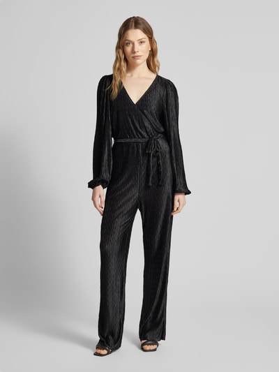 Vila Jumpsuit met V-hals, model 'PLUSA' Zwart - 4