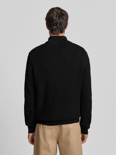 MCNEAL Strickpullover mit gerippten Abschlüssen Black 5