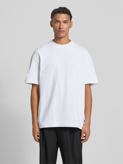 Les Deux T-Shirt mit Rundhalsausschnitt Modell 'Carl' Weiss 4