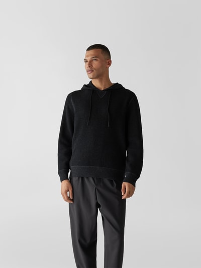 Theory Men Hoodie in Strick-Optik Black 4