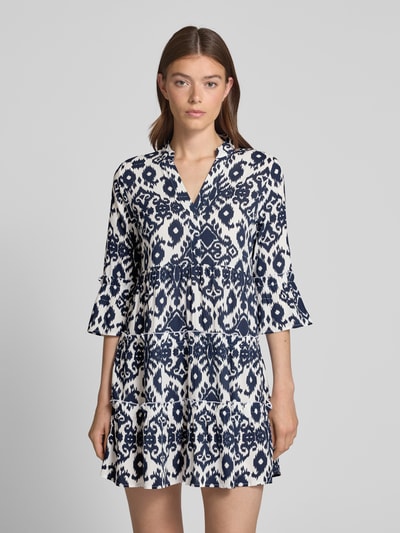 Vero Moda Mini-Tunikakleid aus reiner Viskose Modell 'EASY JOY' Marine 4