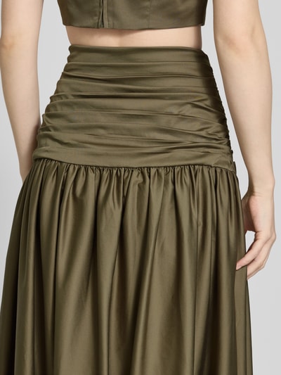 Jake*s Cocktail Cocktailrock im Stufen-Look Oliv 3