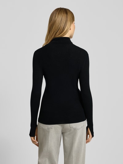 Marc Cain Rollkragenpullover aus Schurwoll-Mix Black 5