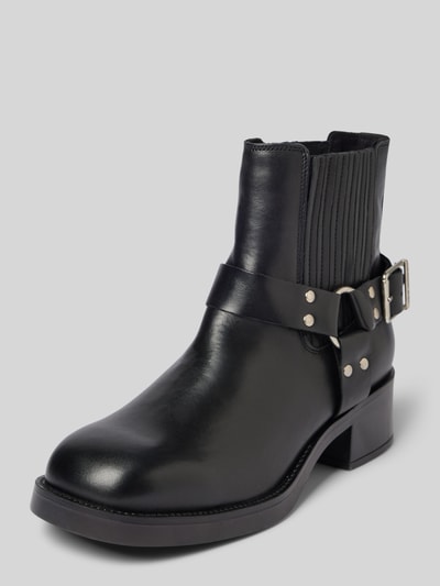 Steve Madden Boots van leer met blokhak, model 'BREAKER' Zwart - 1