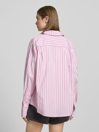 LeGer by Lena Gercke Relaxed fit overhemdblouse met borstzak, model 'Farine' Felroze - 5