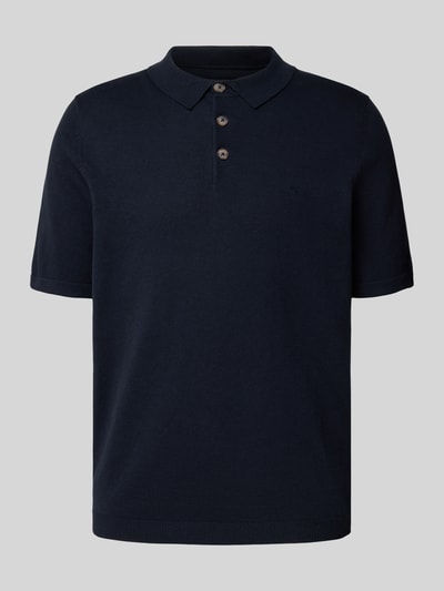 Fynch-Hatton Regular Fit Poloshirt in Strick-Optik Marine 2
