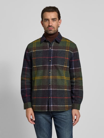 Barbour Regular fit overhemdjack met borstzakken Olijfgroen - 4