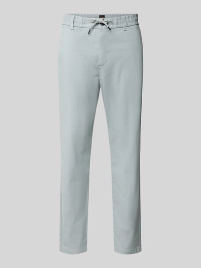 BOSS Orange tapered fit chino van katoenmix model 'GABARDINE' IJsblauw - 2