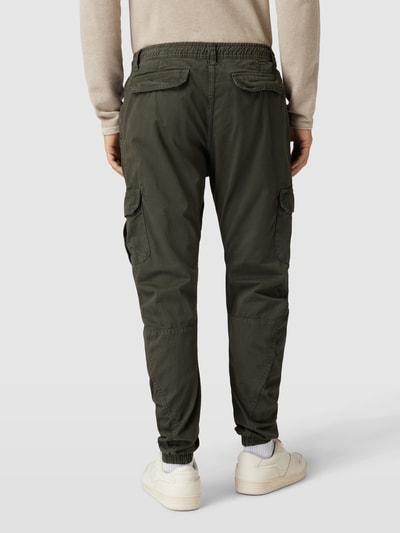 URBAN CLASSICS Joggingbroek met cargozakken in effen design Donkergroen - 5