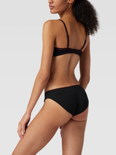 HUGO Beha met labelprint, model 'Underwire' Zwart - 4