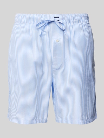 Christian Berg Men Pyjama-Shorts mit Tunnelzug Bleu 1