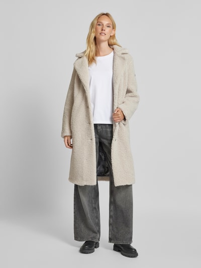 Frieda & Freddies Mantel im Double-Layer-Look Modell 'GINE' Sand 1