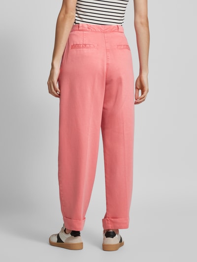 BOSS Orange Baggy fit stoffen broek met bandplooien, model 'Timbat' Roze - 5