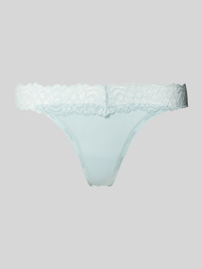 Calvin Klein Underwear String mit Spitzenbesatz Aqua 1